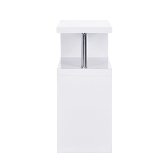 Albany High Gloss 3 Tiers Shelving Unit In White