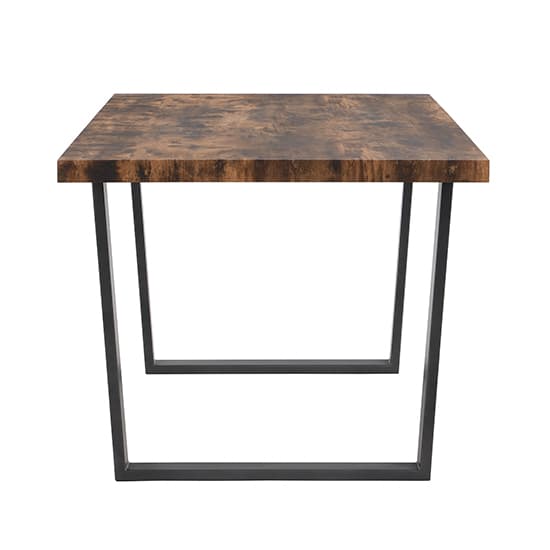 Corbin Wooden Dining Table Rectangular In Rustic Oak
