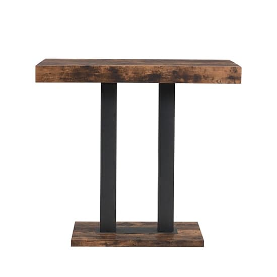 Cortina Wooden Bar Table In Rustic Oak