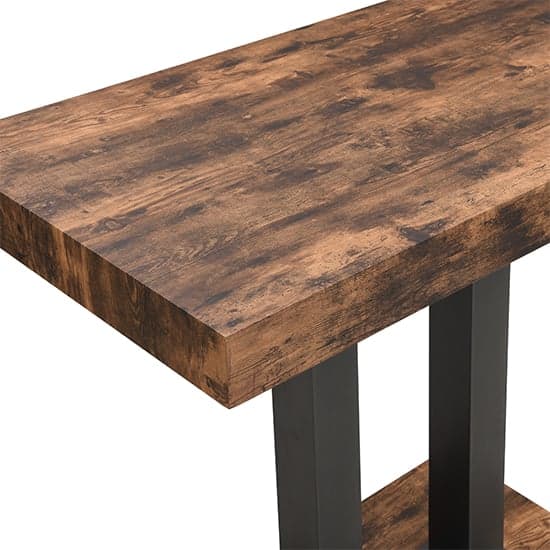 Cortina Wooden Bar Table In Rustic Oak