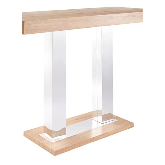 Cortina Wooden Bar Table Rectangular Large In Oak Effect