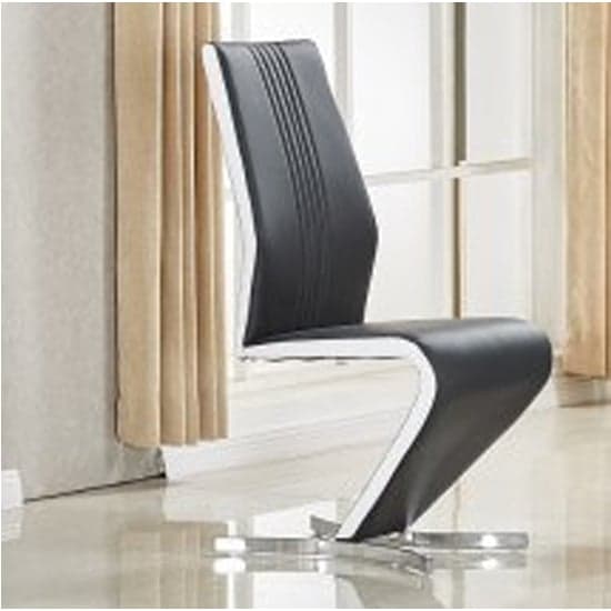Elgin Convertible White Gloss Dining Table 6 Girona Black Chairs