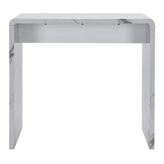 Glassboro High Gloss Bar Table Rectangular In Diva Marble Effect