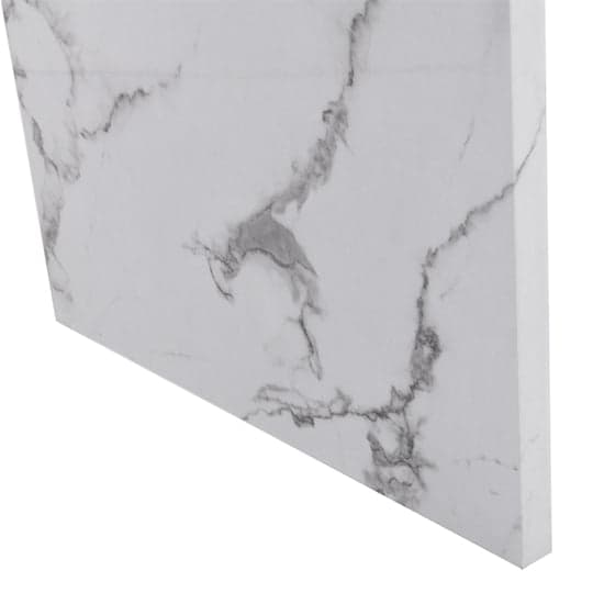 Glassboro High Gloss Bar Table Rectangular In Diva Marble Effect