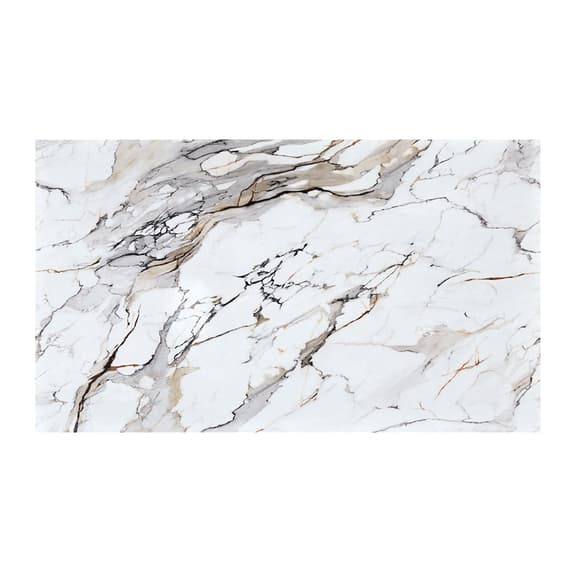 Halifax High Gloss Bar Table In White And Milo Marble Effect