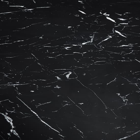 Halifax High Gloss Dining Table In Milano Marble Effect