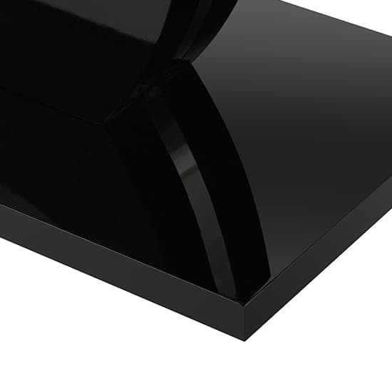 Halifax High Gloss Dining Table In Milano Marble Effect