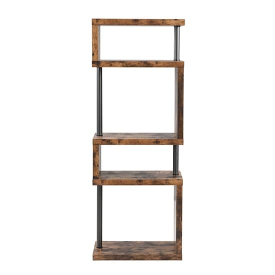 Maharani Wooden Shelving Unit In Rustic Oak