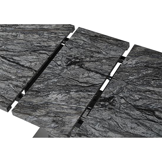 Parker Extendable Dining Table Small In Melange Marble Effect