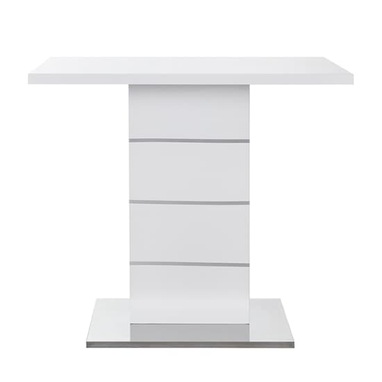 Parker High Gloss Bar Table Rectangular In White