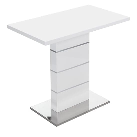 Parker High Gloss Bar Table Rectangular In White
