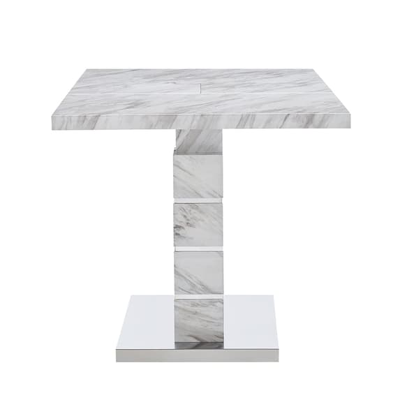 Parker Small Extending Dining Table In Magnesia Marble Effect