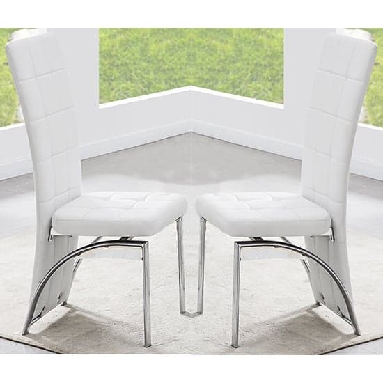 Parker Small Extending Magnesia Dining Table 4 Riverton White Chairs