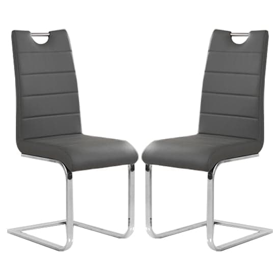 Parker Small Extending Magnesia Dining Table 6 Petersburg Grey Chairs