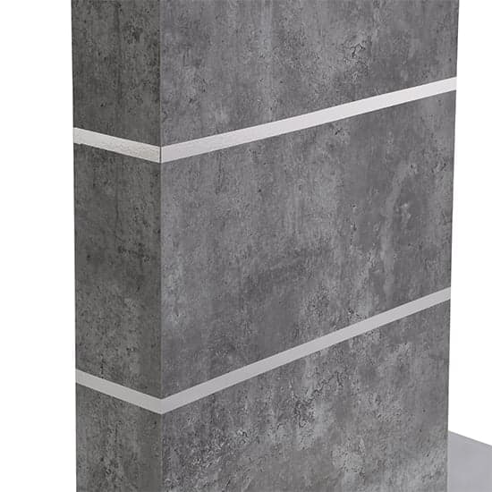 Parker Wooden Bar Table Rectangular In Concrete Effect