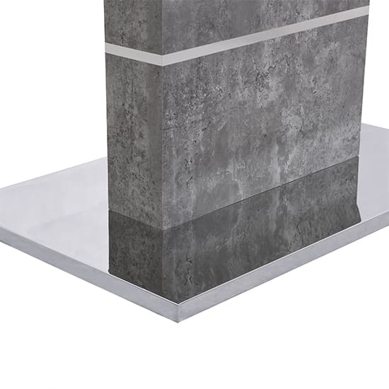 Parker Wooden Bar Table Rectangular In Concrete Effect