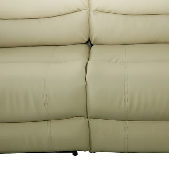 Sorrento Bonded Leather Recliner Corner Sofa In Ivory