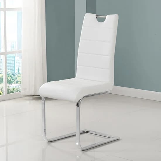 Zurich Glass Dining Table In Oak Base 6 Petersburg White Chairs