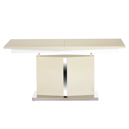 Belmont High Gloss Extending Dining Table Large In Cream