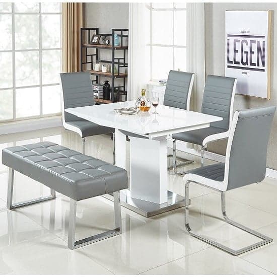 Belmont Small Extending Dining Table Sylvania Chairs And Bench