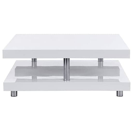 Bogota High Gloss Coffee Table Square In White