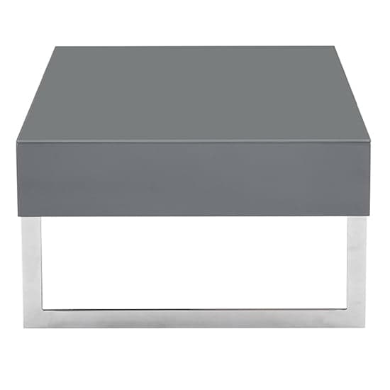 Casper High Gloss Coffee Table With 1 Drawer In Grey