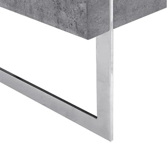 Casper Wooden Coffee Table With 1 Drawer In Concrete Effect