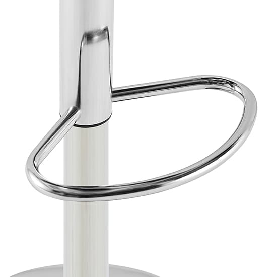 Concord Faux Leather Bar Stool In Bordeaux With Chrome Base