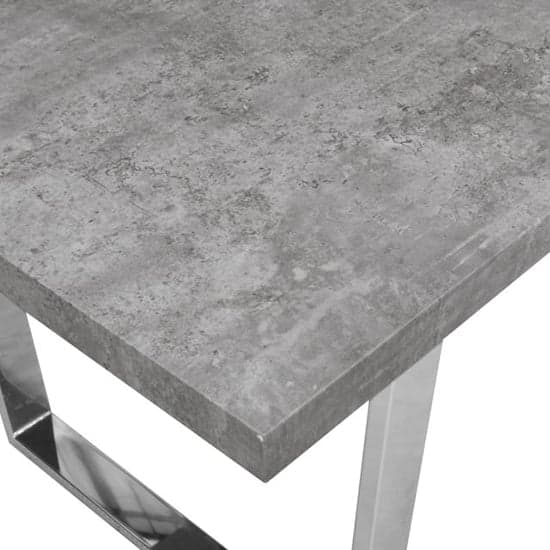 Corbin Rectangular Wooden Dining Table In Concrete Effect