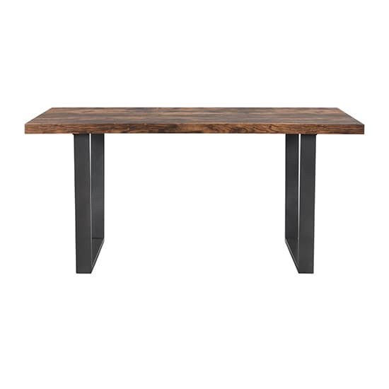 Corbin Wooden Dining Table Rectangular In Rustic Oak