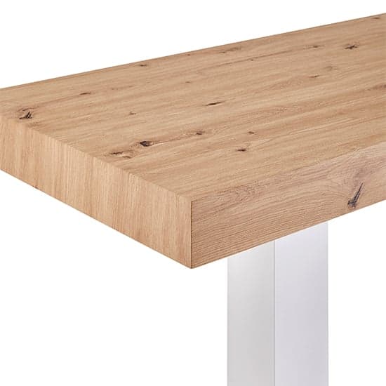 Cortina Wooden Bar Table Rectangular Large In Oak Effect