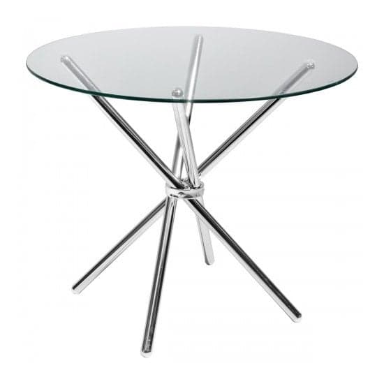 Cripple Cross Glass Dining Table With 4 Riverton Teal Chairs