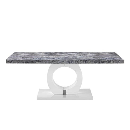 Halifax High Gloss Coffee Table In Melange Marble Effect