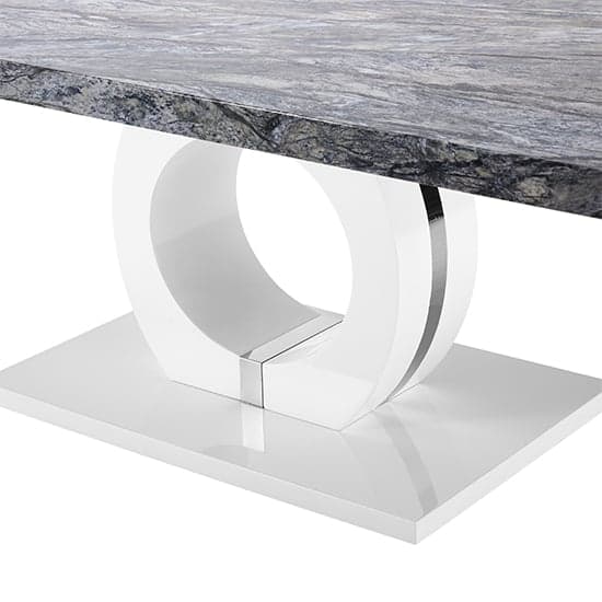 Halifax High Gloss Coffee Table In Melange Marble Effect