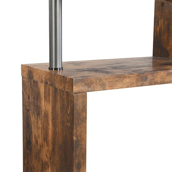 Maharani Wooden Shelving Unit In Rustic Oak