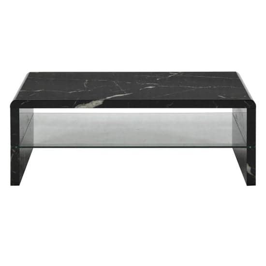 Monza High Gloss Coffee Table In Milano Marble Effect