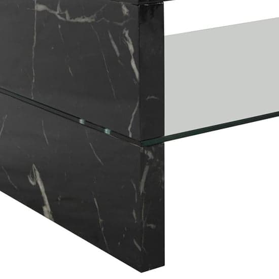 Monza High Gloss Coffee Table In Milano Marble Effect