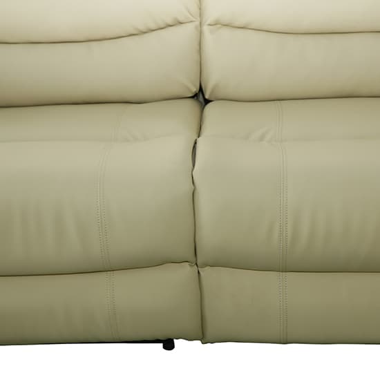 Sorrento Bonded Leather Recliner Corner Sofa In Ivory