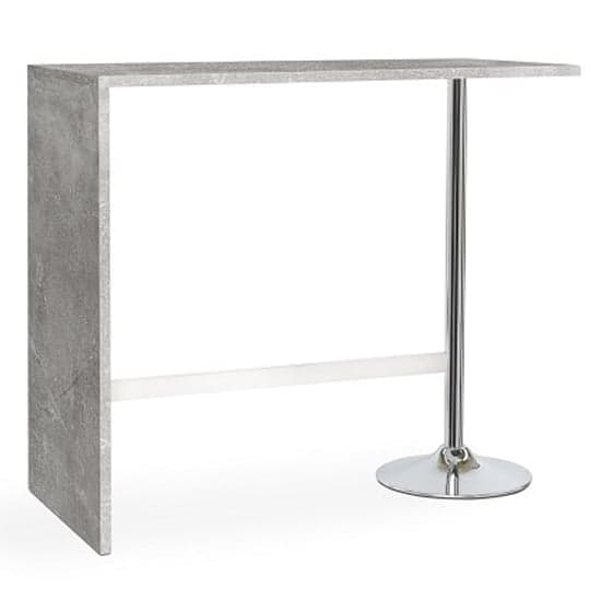 Tupelo Concrete Effect Bar Table 2 Cortez Black White Bar Stools